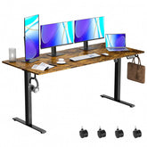 Electric Standing Desk Height Adjustable Desk  4 Memory Height Ergonomic Sit Stand up Desk for Home Office - Vvenace