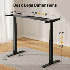 Electric Standing Desk Frame A3 Pro - Vvenace