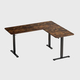 L Shaped Electric Standing Desk with 3-Leg A1L, 63'' - Vvenace