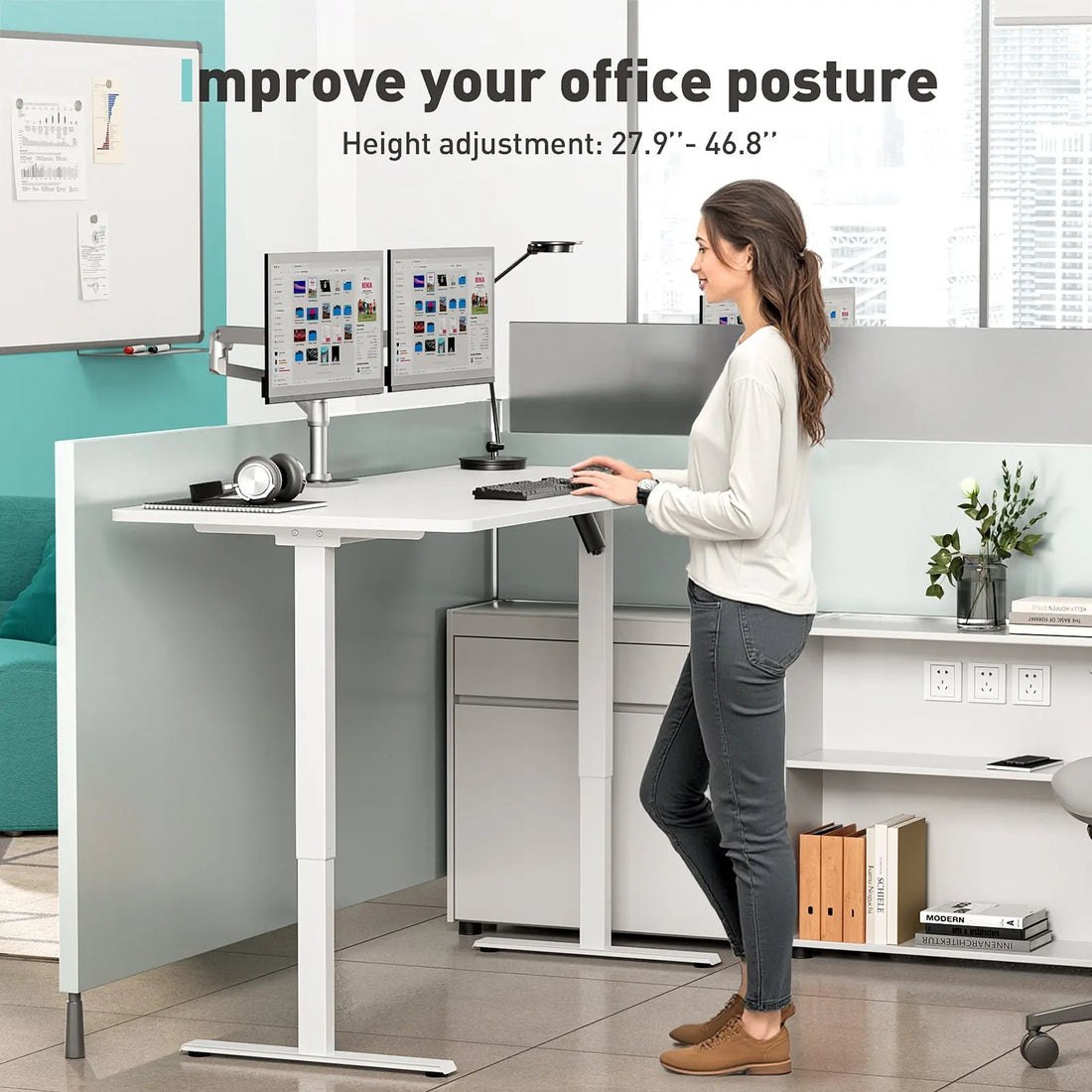 What determines a standing desk's weight capacity?