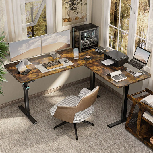 Why the Electric L-Shaped Standing Desk Is the Cornerstone of an Ergonomic Home Office - Vvenace