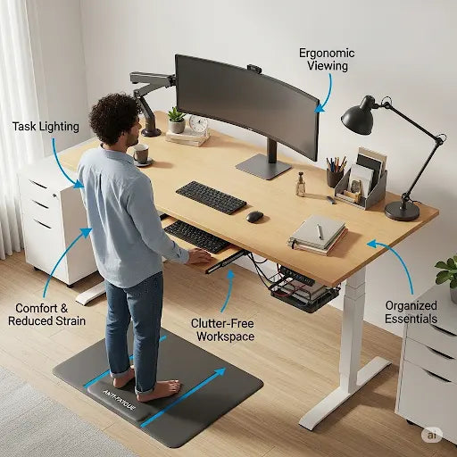 Standing Desks for Pain Relief: Why Now Is the Time to Take Action - Vvenace