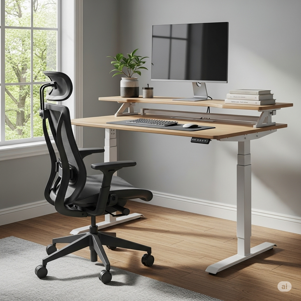 Standing Desk 101: A Beginner’s Guide to Choosing and Using Your First Adjustable Height Desk - Vvenace