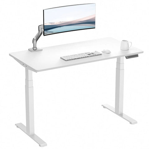 VVENACE  Electric Standing Desk Height Adjustable Desk 4 Memory Height Ergonomic Sit Stand up Desk for Home Office,   One-Piece Desktop (2 Packages)D1、D2、D2pro - Vvenace