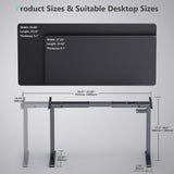 Load image into Gallery viewer, VVENACE  Electric Standing Desk Height Adjustable Desk 4 Memory Height Ergonomic Sit Stand up Desk for Home Office,   One-Piece Desktop (2 Packages)D1、D2、D2pro