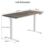 Load image into Gallery viewer, VVENACE  Electric Standing Desk Height Adjustable Desk 4 Memory Height Ergonomic Sit Stand up Desk for Home Office,   One-Piece Desktop (2 Packages)D1、D2、D2pro