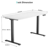 Load image into Gallery viewer, VVENACE  Electric Standing Desk Height Adjustable Desk 4 Memory Height Ergonomic Sit Stand up Desk for Home Office,   One-Piece Desktop (2 Packages)D1、D2、D2pro