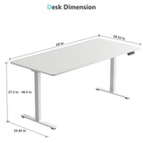 Load image into Gallery viewer, VVENACE  Electric Standing Desk Height Adjustable Desk 4 Memory Height Ergonomic Sit Stand up Desk for Home Office,   One-Piece Desktop (2 Packages)D1、D2、D2pro