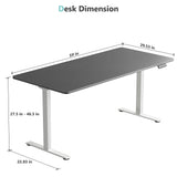 Load image into Gallery viewer, VVENACE  Electric Standing Desk Height Adjustable Desk 4 Memory Height Ergonomic Sit Stand up Desk for Home Office,   One-Piece Desktop (2 Packages)D1、D2、D2pro