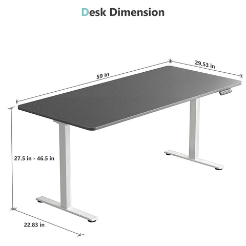 VVENACE  Electric Standing Desk Height Adjustable Desk 4 Memory Height Ergonomic Sit Stand up Desk for Home Office,   One-Piece Desktop (2 Packages)D1、D2、D2pro - Vvenace