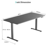 Load image into Gallery viewer, VVENACE  Electric Standing Desk Height Adjustable Desk 4 Memory Height Ergonomic Sit Stand up Desk for Home Office,   One-Piece Desktop (2 Packages)D1、D2、D2pro