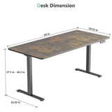 Load image into Gallery viewer, VVENACE  Electric Standing Desk Height Adjustable Desk 4 Memory Height Ergonomic Sit Stand up Desk for Home Office,   One-Piece Desktop (2 Packages)D1、D2、D2pro