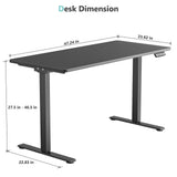 Load image into Gallery viewer, VVENACE  Electric Standing Desk Height Adjustable Desk 4 Memory Height Ergonomic Sit Stand up Desk for Home Office,   One-Piece Desktop (2 Packages)D1、D2、D2pro