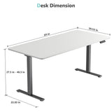 Load image into Gallery viewer, VVENACE  Electric Standing Desk Height Adjustable Desk 4 Memory Height Ergonomic Sit Stand up Desk for Home Office,   One-Piece Desktop (2 Packages)D1、D2、D2pro