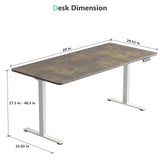 Load image into Gallery viewer, VVENACE  Electric Standing Desk Height Adjustable Desk 4 Memory Height Ergonomic Sit Stand up Desk for Home Office,   One-Piece Desktop (2 Packages)D1、D2、D2pro