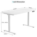 Load image into Gallery viewer, VVENACE  Electric Standing Desk Height Adjustable Desk 4 Memory Height Ergonomic Sit Stand up Desk for Home Office,   One-Piece Desktop (2 Packages)D1、D2、D2pro