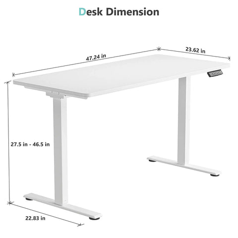 VVENACE  Electric Standing Desk Height Adjustable Desk 4 Memory Height Ergonomic Sit Stand up Desk for Home Office,   One-Piece Desktop (2 Packages)D1、D2、D2pro - Vvenace