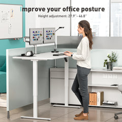 Electric Standing Desk A1P with One-Piece (2 Packages)