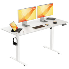 Electric Standing Desk Adjustable Height Desk Ergonomic Sit Stand up Desk for Home Office Plus