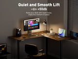Load image into Gallery viewer, Electric L Shaped Standing Desk
