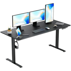 Electric Standing Desk Adjustable Height Desk Ergonomic Sit Stand up Desk for Home Office MAX