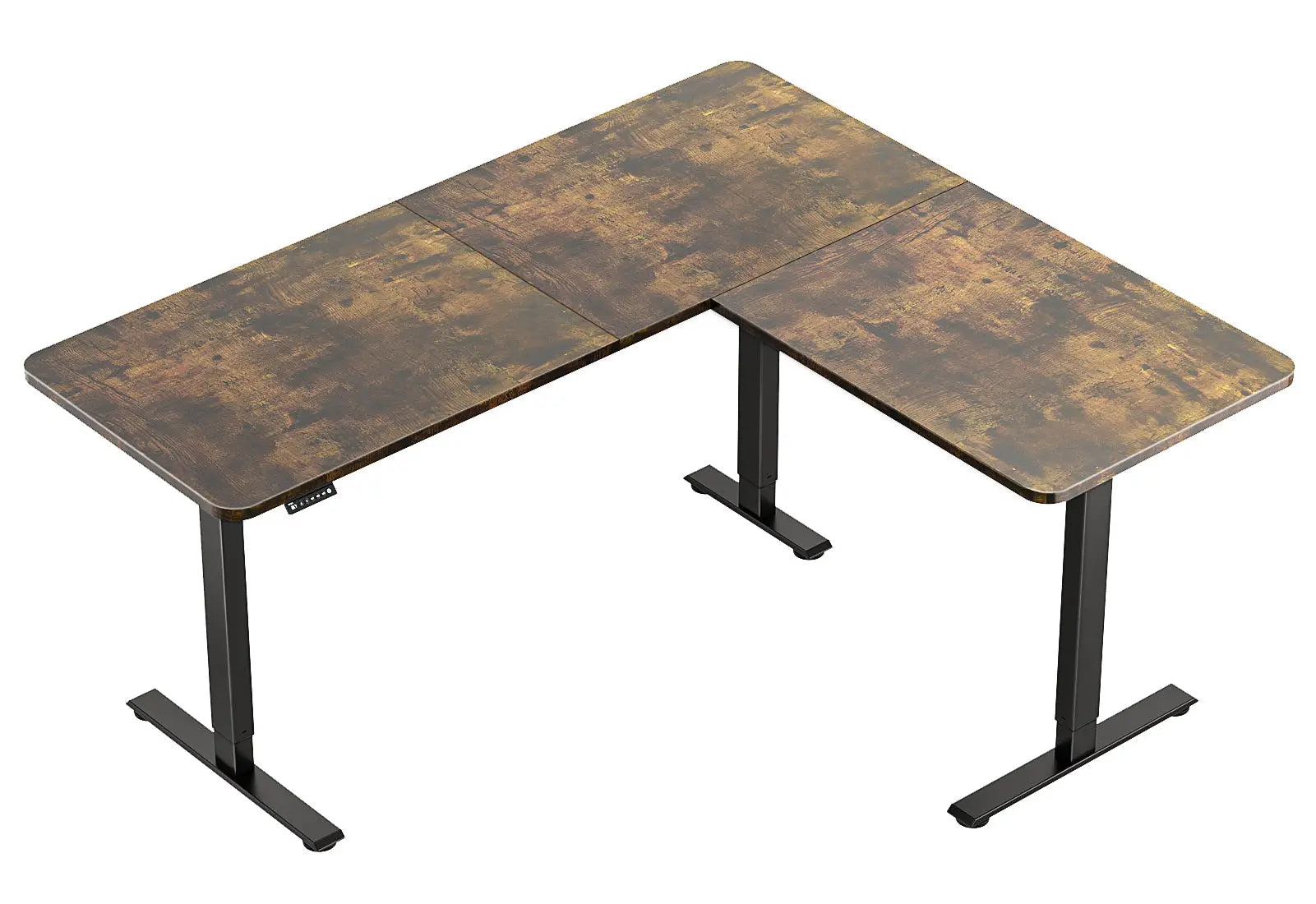 L Shaped Electric Standing Desk with 3-Leg A1L, 63'' - Vvenace
