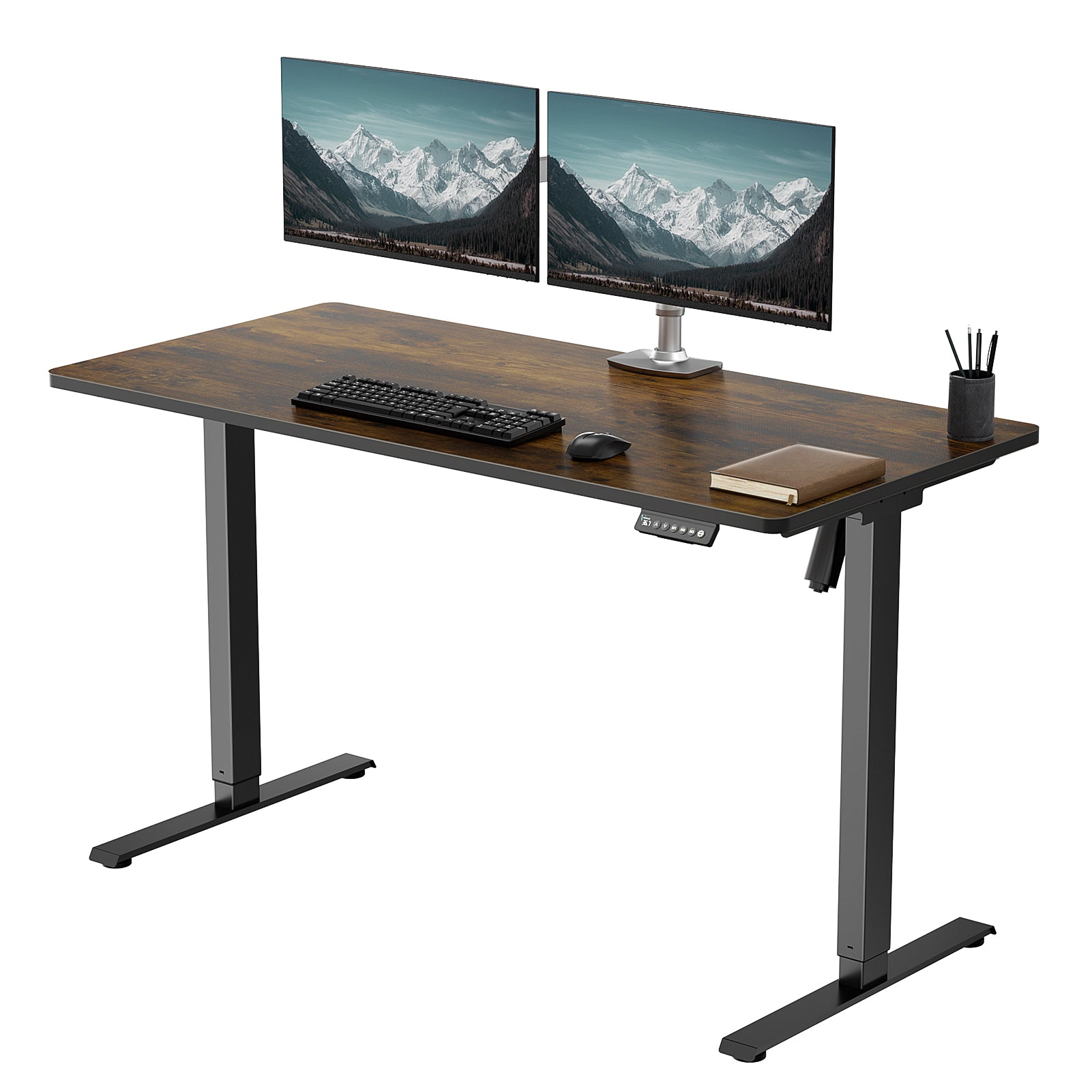 Electric Standing Desk A1P with One-Piece (2 Packages)