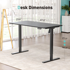 Electric Standing Desk A1P with One-Piece (2 Packages)