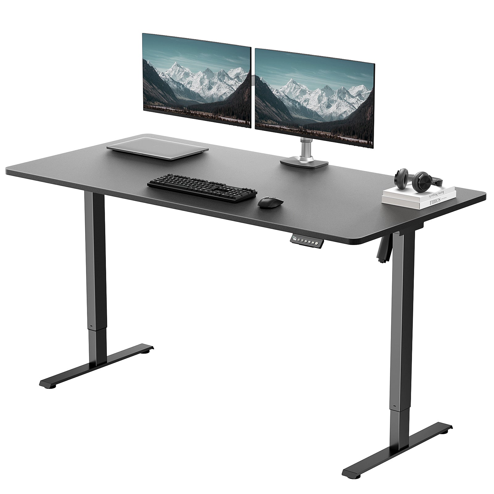 Electric Standing Desk A1P with One-Piece (2 Packages)
