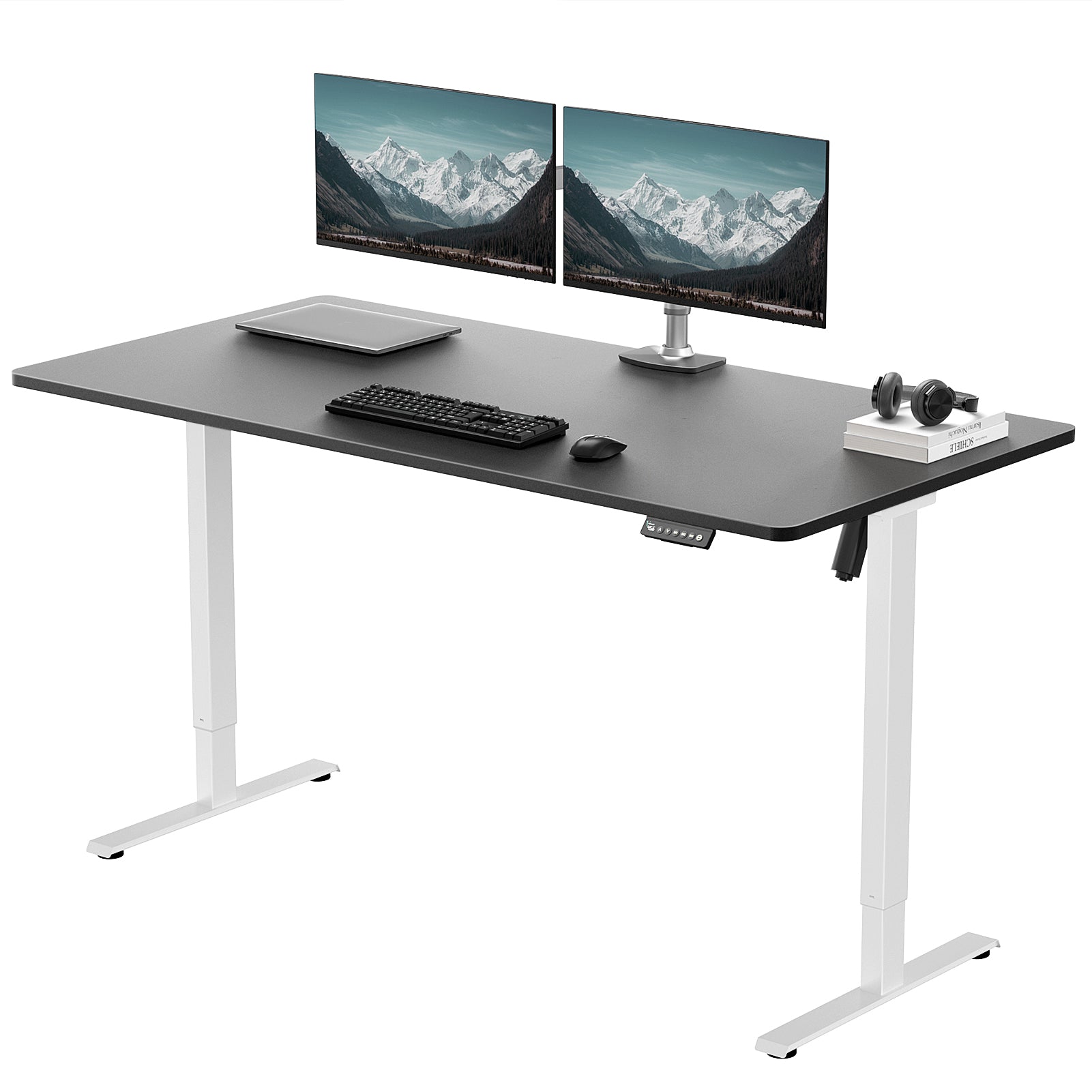 Electric Standing Desk A1P with One-Piece (2 Packages)