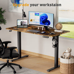 Electric Standing Desk Adjustable Height Desk Ergonomic Sit Stand up Desk for Home Office Plus
