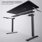 Load image into Gallery viewer, VVENACE  Electric Standing Desk Height Adjustable Desk 4 Memory Height Ergonomic Sit Stand up Desk for Home Office,   One-Piece Desktop (2 Packages)D1、D2、D2pro