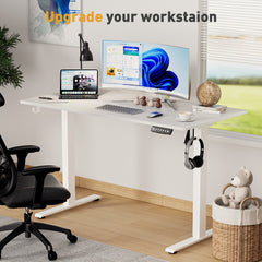 Electric Standing Desk Adjustable Height Desk Ergonomic Sit Stand up Desk for Home Office Plus